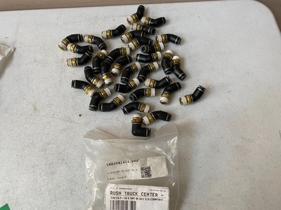 1886541404 (LOT OF 63) WURST 1/4'' Tube x 1/4'' NPT Comp. 45° M Elbow DOT Push-In