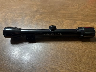 Bushnell Custom-M 4 Power Vintage Rifle Scope Gloss Black Made In Japan ...