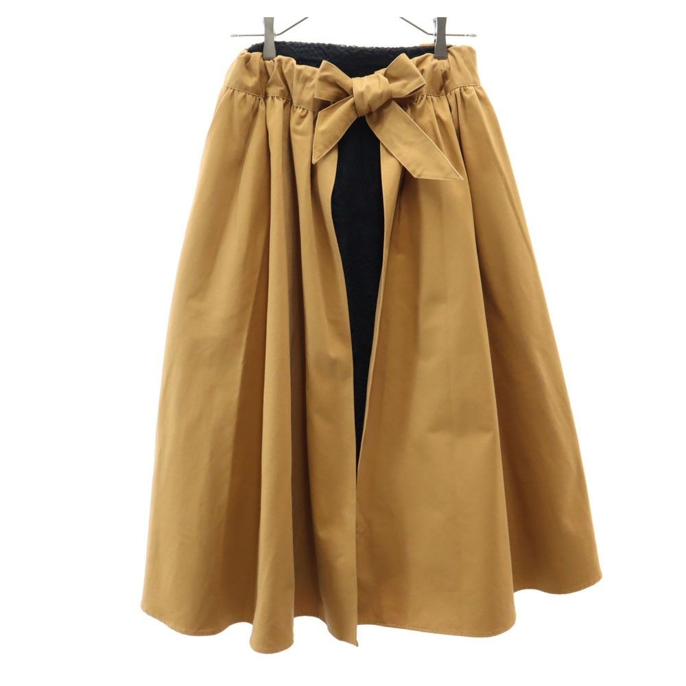 AMERI UNDRESSED Long length Wrap skirt beige With… - image 1