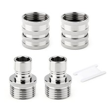 2PCS Stainless Steel Quick Connect Kit, 3/4 Inch GHT Female Coupling for Gard...