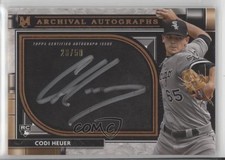 2021 Topps Museum Collection Archival Copper 28/50 Codi Heuer #AA-CH Auto 19wd