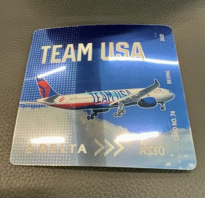 Delta Air Lines Team USA Trading Card No. 74 Airbus A330-900neo