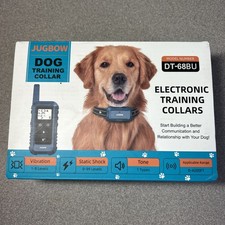 Jugbow Electronic Dog Training Collar Model DT68BU All Breed Vibration Shock Buz