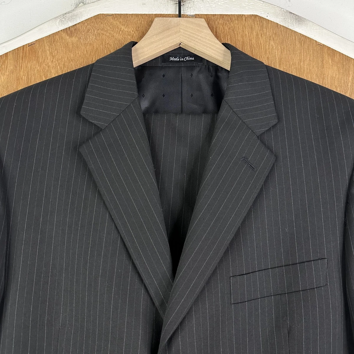 Black Striped Italian Suits & Blazers for Men for sale | eBay