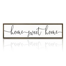 Home Sweet Home Signs, Rustic Wood Wall Plaque, Decorative Wooden Box Sign, F...