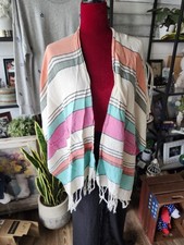 Del Mex Falsa Blanket Features Authentic Handmade Construction Vibrant Colors