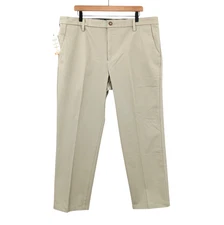 Dockers Workday Pants Mens 40x29 Beige Cotton Stretch Classic Fit Smart Flex NEW