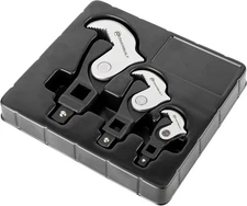 3 Piece Spring-Loaded Crowfoot Wrench Set, Adjustable Wrench, Auto Size, U