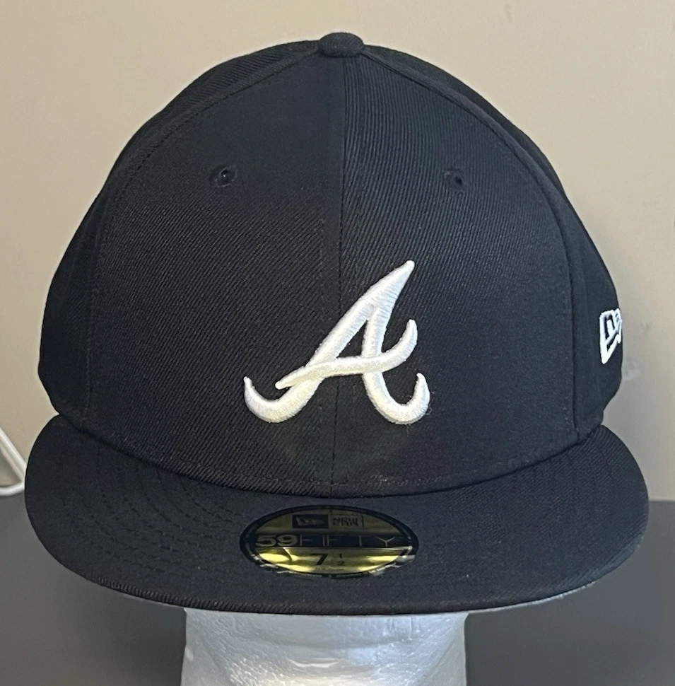 Atlanta Braves Black 7 1/2 Size MLB Fan Apparel & Souvenirs for