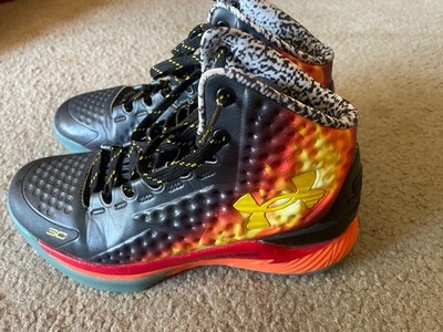 UNDER ARMOUR BIG KIDS  GS CURRY ONE CHARGED BASKETBALL SHOES 4219168638
