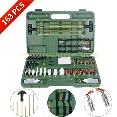 #ad 163pcs Gun Cleaning Kit Universal Rifle Pistol Shotgun Handgun Firearm W Case $23.49