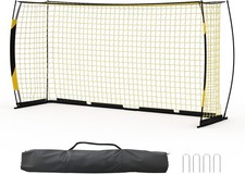 Soccer Goal 12X6 FT Soccer Goal for Backyard Portable Net Collapsible Metal Base