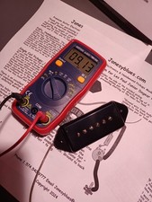 Vintage Hot 9.0K A5 Dogear P90 Rock Blues Les Paul Jr carica a mano made in USA