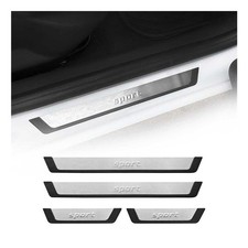 Door Sill Scuff Plate Protector For Ford Ranger Sport Stainless Steel 4 Pcs