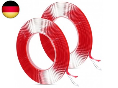 Fugenband Selbstklebend, 10m x 2mm 2 Rollen Transparentes Silikonband