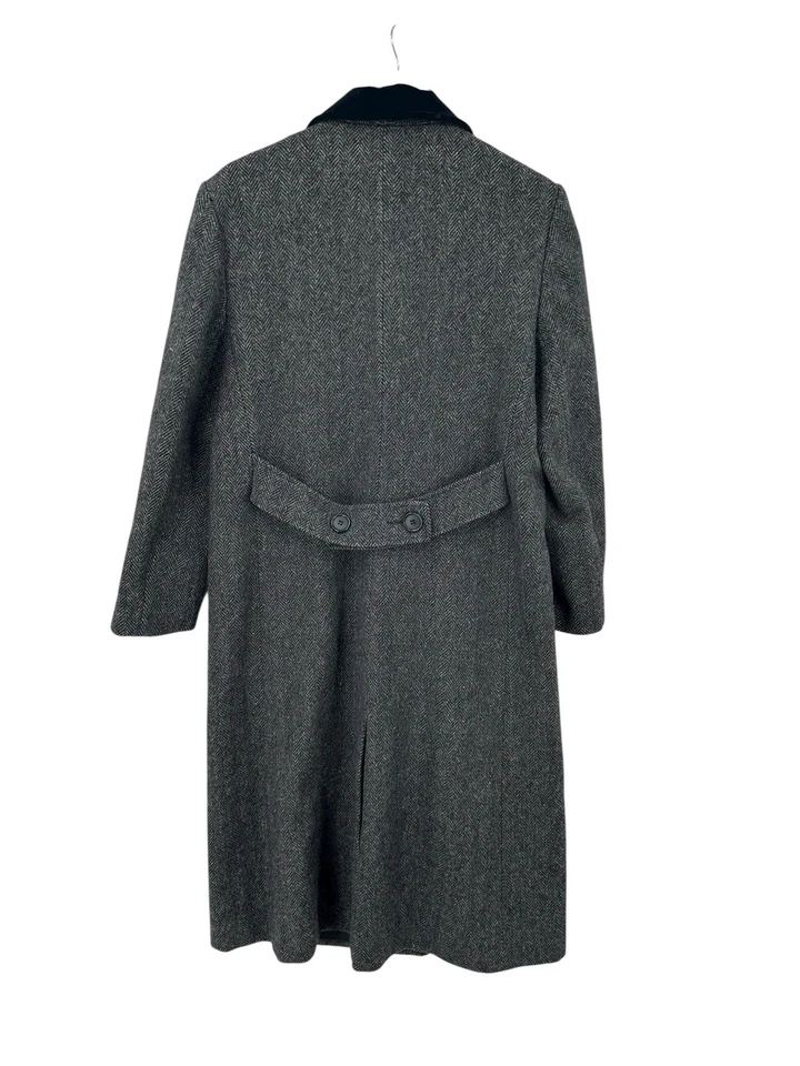 Abrigo Vintage JG Gancho Mujer PL Tweed Lana Clásico Grapa Esencial Dinero Antiguo Foto 2 de 4