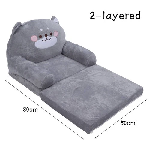Kids Sofa Bed Toddler Fold Up Children Sofa Convertible Chair Bed for Playroom - Picture 16 of 37