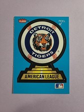 Detroit Tigers Seattle Mariners 1987 Fleer Stickers Baseball Card K0582