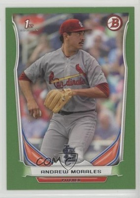 2014 Bowman Draft Green 61/75 Andrew Morales #DP76 0f6