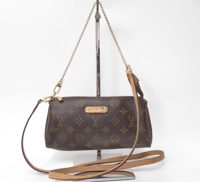 Echte Louis Vuitton Monogramm Eva Accessoires Tasche Kette Schultertasche F#5...