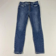 Judy Blue Jeans Womens 13/31 Blue Skinny Fit Button Fly Stretch Denim JB82319MD