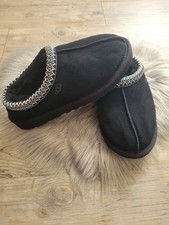 UGG   Tasman II Black Classic Wool Slippers Suede Women's Size US 7 EU 38