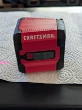 Craftsman Crossline Czerwona poziomica laserowa z magnetycznym uchwytem Uchwyt CMHT77629 Testowana