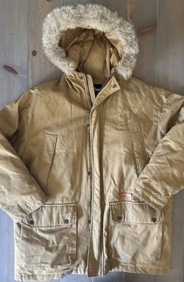 Ecko Unltd Function Heavy Parka Jacket Mens Y2K Coyote Fur Carhartt Look