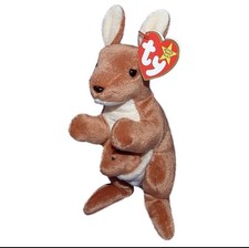 TY Beanie Baby - POUCH the Kangaroo 7 inch Stuffed Animal Plush Toy MWMTs 1996