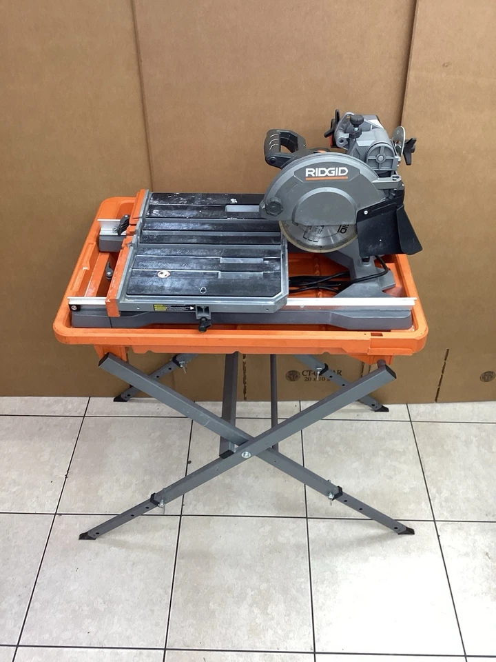 Ridgid 12 Amp 8 pulgadas Sierra para azulejos húmedos con cable R4041CN hoja SIN extensión plástico PCS Foto 3 de 4