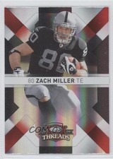 2009 Donruss Threads Century Proof Red Zach Miller #73 0a1