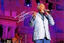 Tom Jones Signed Autographed 12 x 8 inch Photo with COA