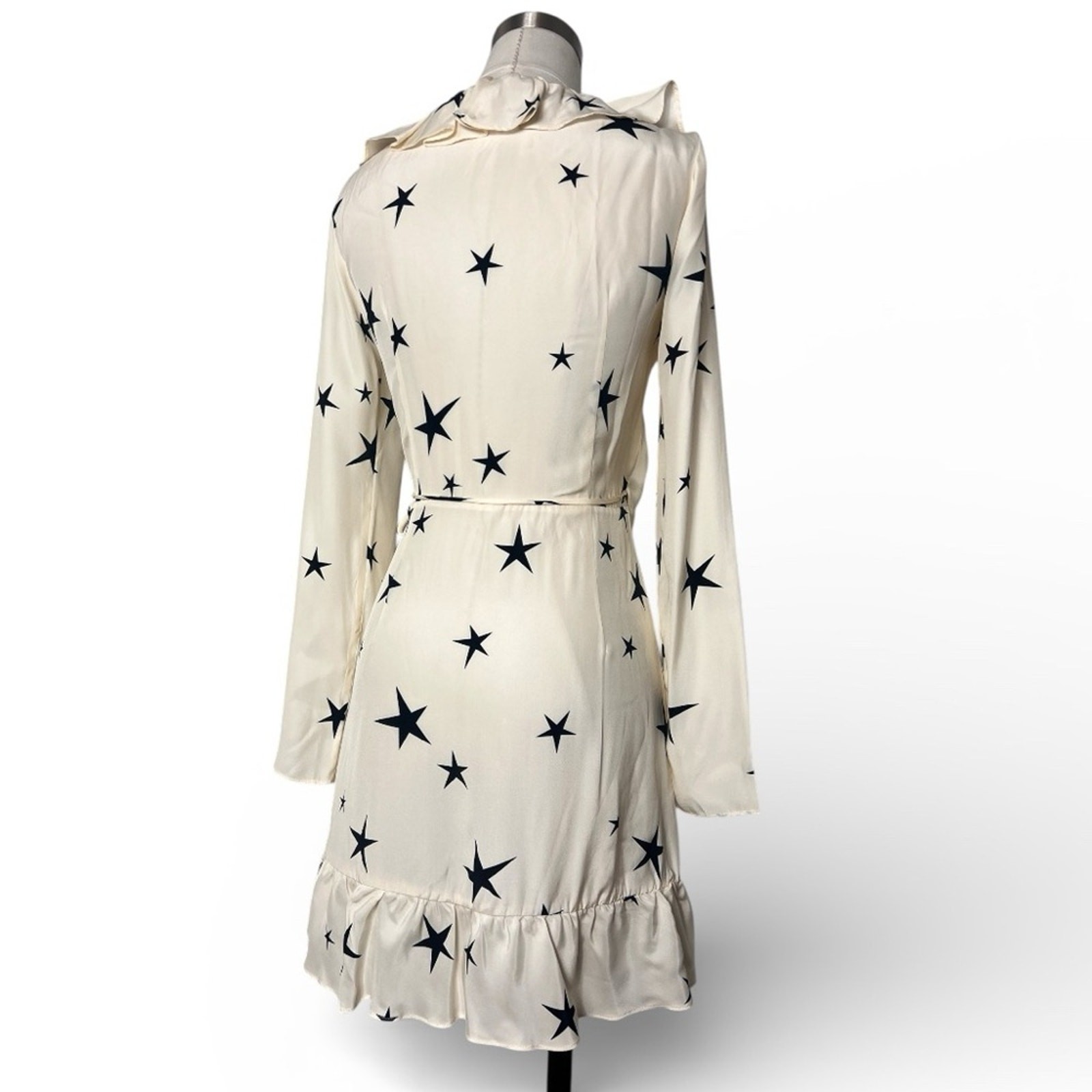 Realisation Par Wrap Star Pattern Mini Dress - image 8