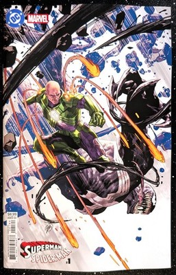 Superman / Spider-Man #1 2nd Print Yasmine Putri Card Stock Variant NM