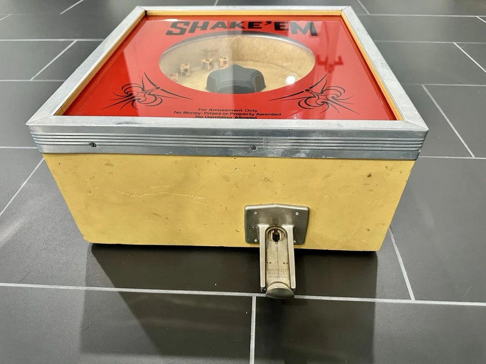 Máquina Arcade Shake 'Em De Colección Funciona con Monedas - Juego Novedad Mediados de Siglo - ¡Funciona! Foto 4 de 4