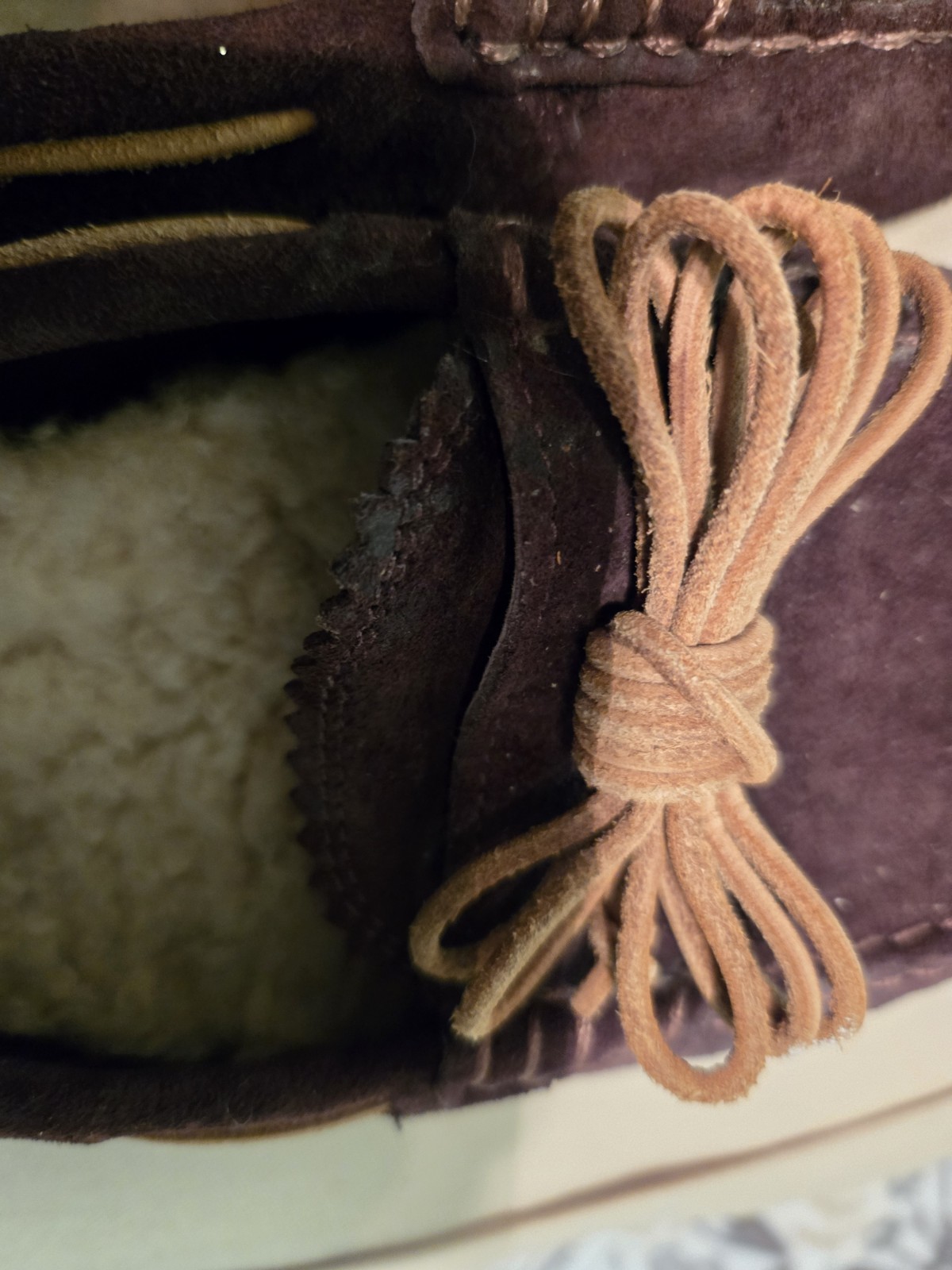 UGG MEENA JAVA SUEDE  MOCCASIN, SHEARLING  Size 7… - image 8