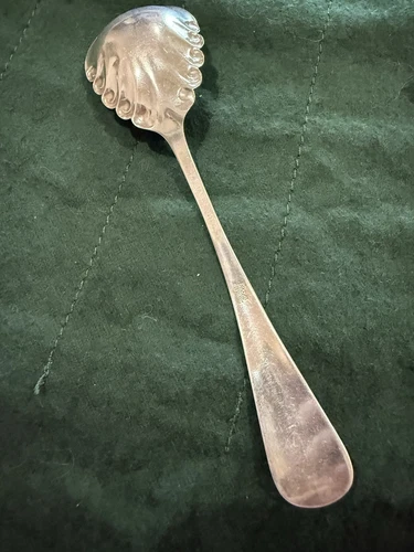 Gorham Sterling Silver Sugar Spoon Brite-Cut Fluted bowl 5 3/4"