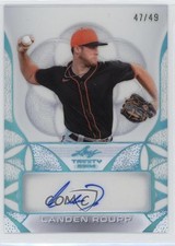 2024 Leaf Trinity Clear Auto Platinum /49 Landen Roupp #CA-LR1 Auto 4z8