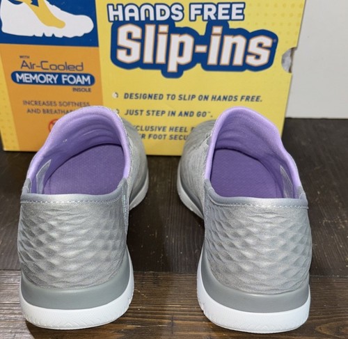 SKECHERS Summits Dazzling Haze Woman's Slip-on Sneakers Gray Teal Size 6.5 NEW - Picture 4 of 7