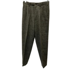 Used Comme Des Garcons Homme Slacks 80S Vintage 80 Wool Pants Bottoms Check Zip