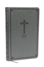 NKJV, Deluxe Gift Bible, Leathersoft, Gray, Red Letter, Comfort Print: Holy Bibl