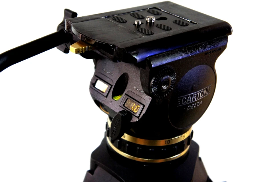 Cartoni DELTA HEAD DA 1D TRIPOD SYSTEM MID-LEVEL TELE-PAN BAR PL SERVICED 48Lbs - Image 2 of 4