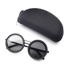 Unisex Steampunk Circle Sunglasses Polarized Lenses for Outdoor Activities