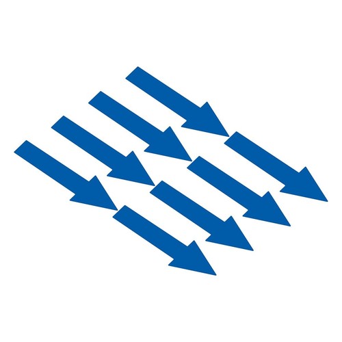 Large Removable Arrow Sticker, 8 Pcs 12" Vinyl Adhesive Arrow Floor Decal, Di...