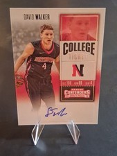 2016-17 Panini Contenders Draft Picks - College Ticket David Walker #163 (AU)