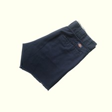 DICKIES VTG 90s RETRO WORK CUT OFF RETRO 5" CHINO SHORTS BLANK BLUE SZ 33