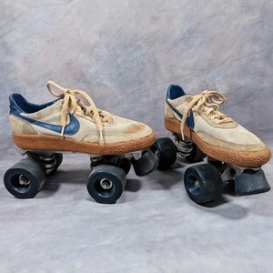 Vintage 1970s Retro Nike Sneaker Roller Skates Womens Size 7