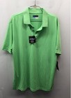 PGA Tour Men's Airflux Polo Shirt Green Short Sleeve Ventilated Stretch NWT Sz L — photo 1