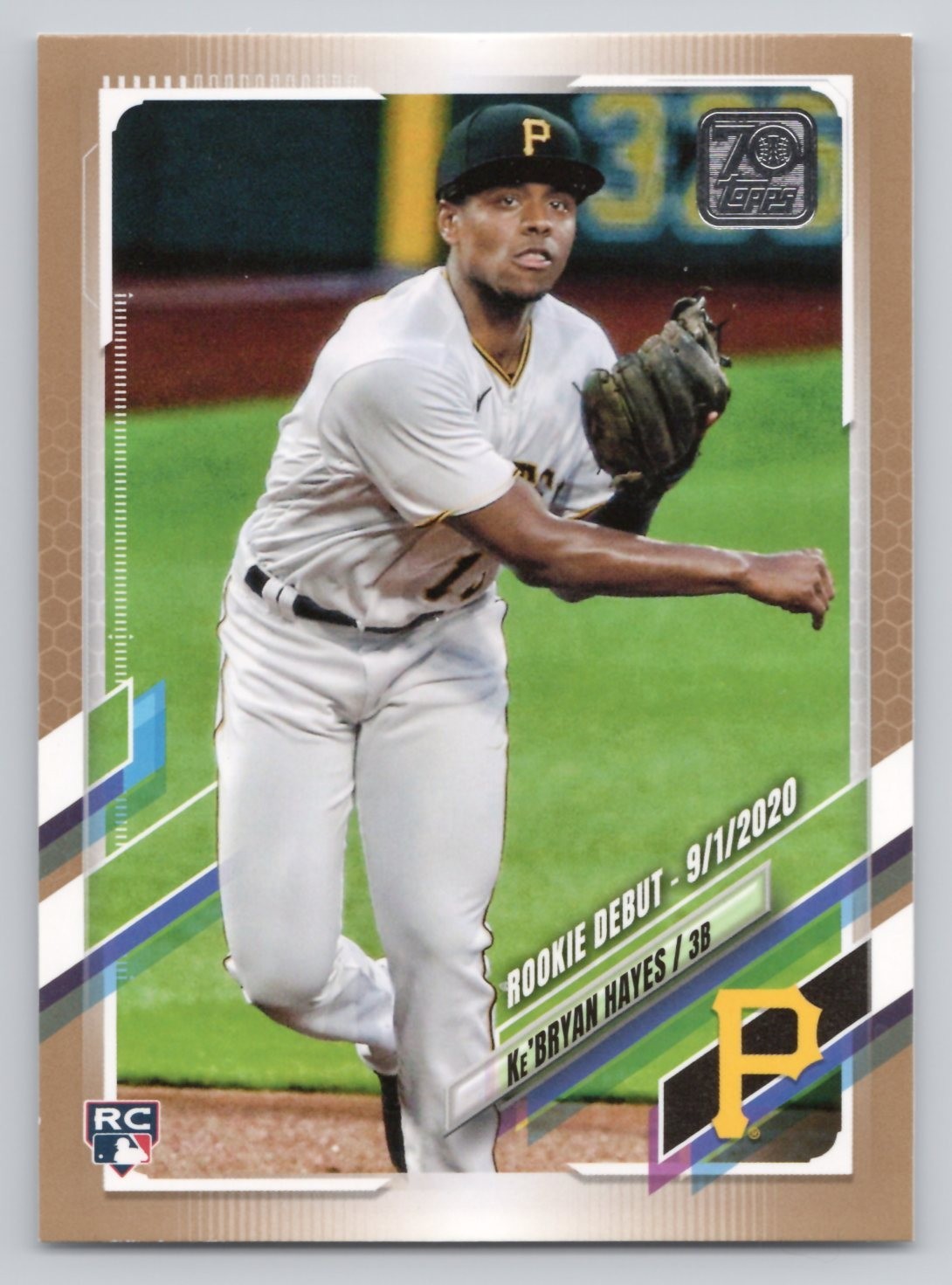 2021 Topps Update Series - Rookie Debut Ke'Bryan Hayes #US257 Gold /2021 (RC)