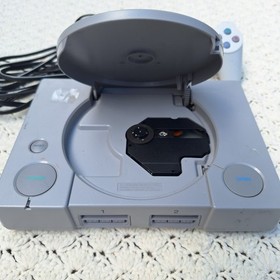 PlayStation 1 PS1 SCPH-9001 Video Game Console Bundle Remote Cords Grey - Tested